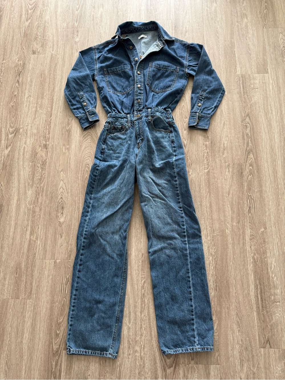 Fashion Nova Denim Jumpsuit - Picture 1 of 9